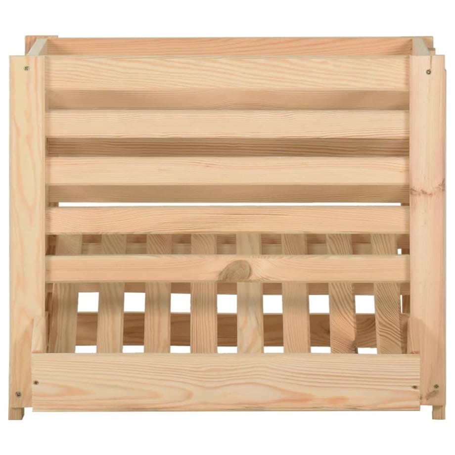 vidaXL Skrzynia na ziemniaki, 60x40x50 cm, lite drewno sosnowe