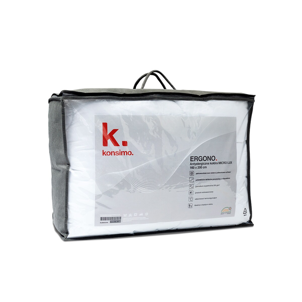 Konsimo ERGONO Kołdra, biały