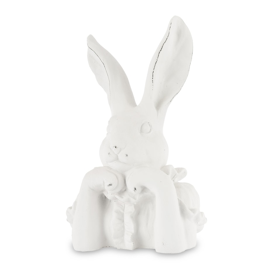 Figurka popiersie królika 29x17x13 cm TORACE biały