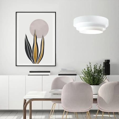 Lampa wisząca TRIO biała