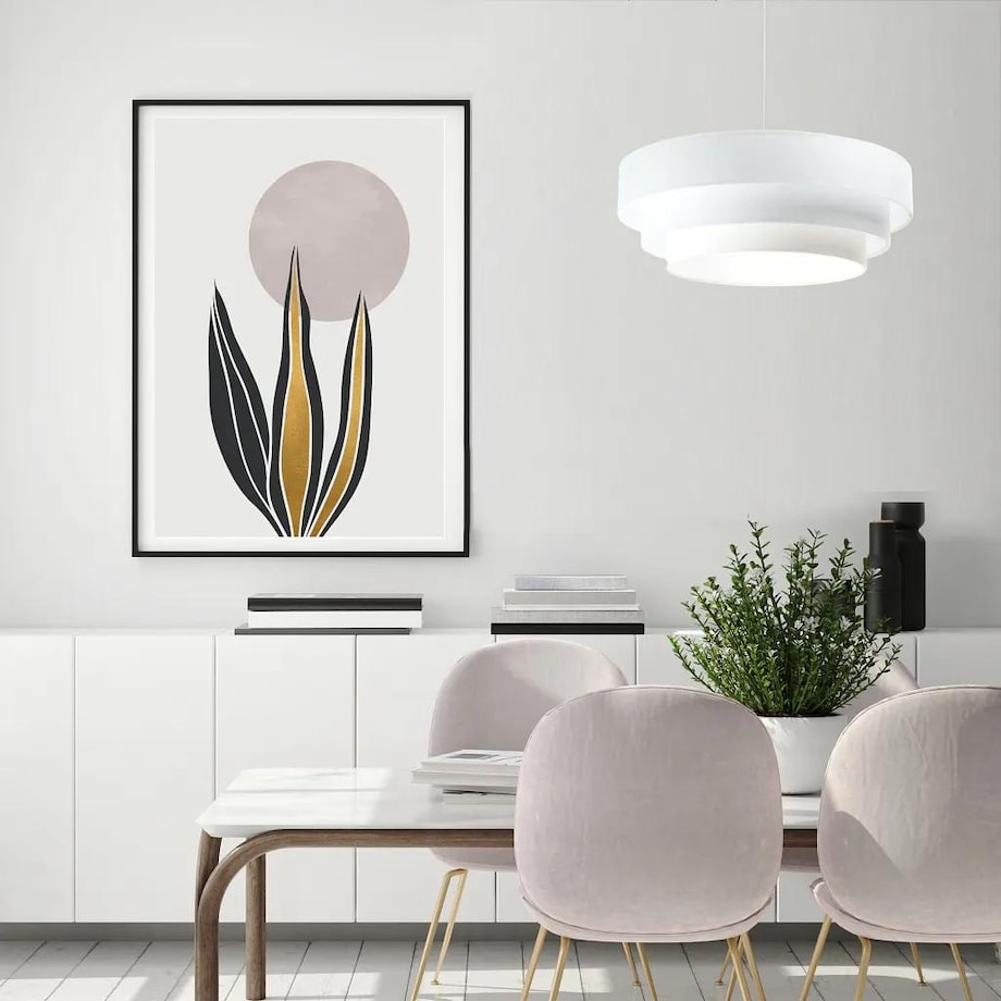 Lampa wisząca TRIO biała