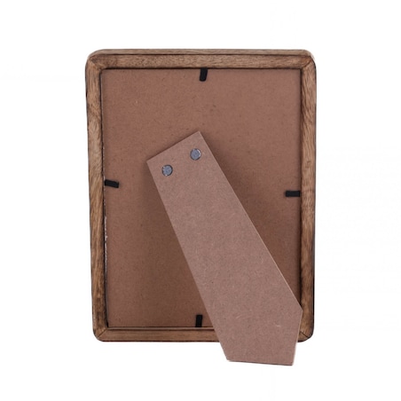 Drewniana ramka na zdjęcie, stojąca, z drewna mango, 13 x 18 cm