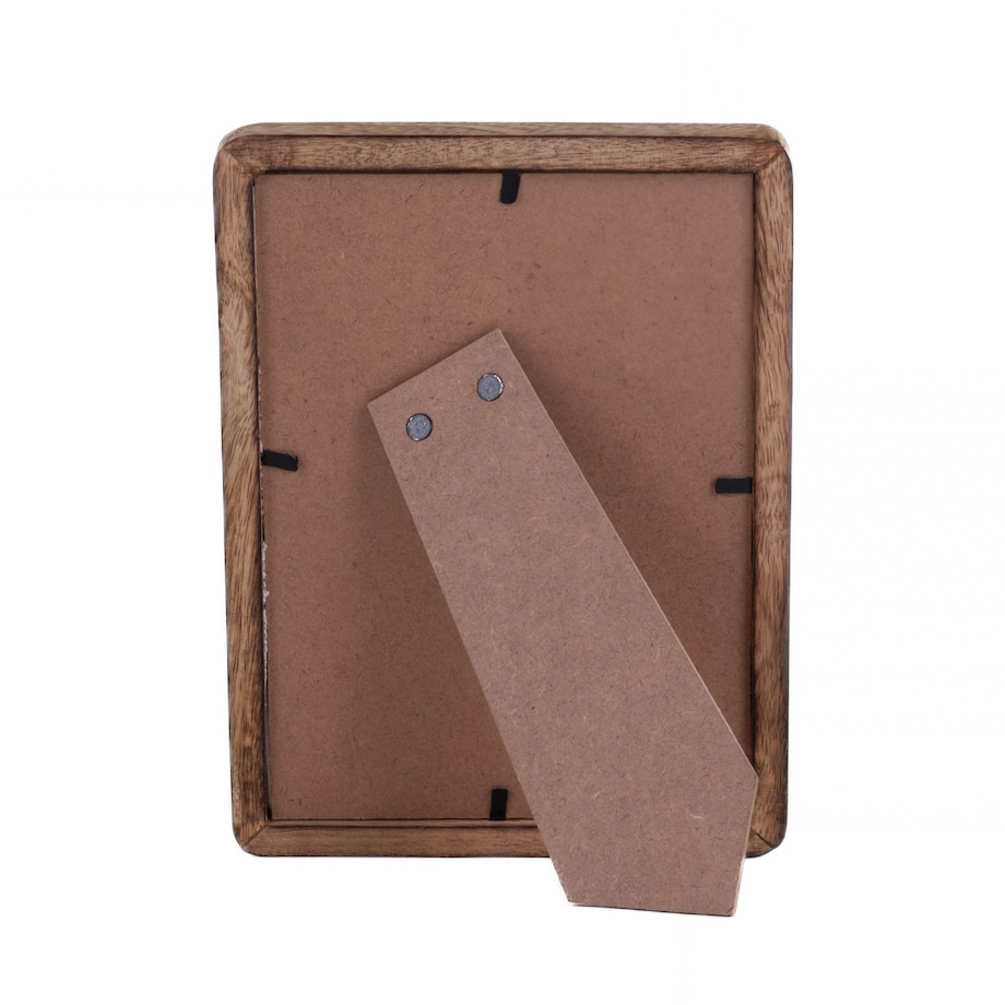 Drewniana ramka na zdjęcie, stojąca, z drewna mango, 13 x 18 cm