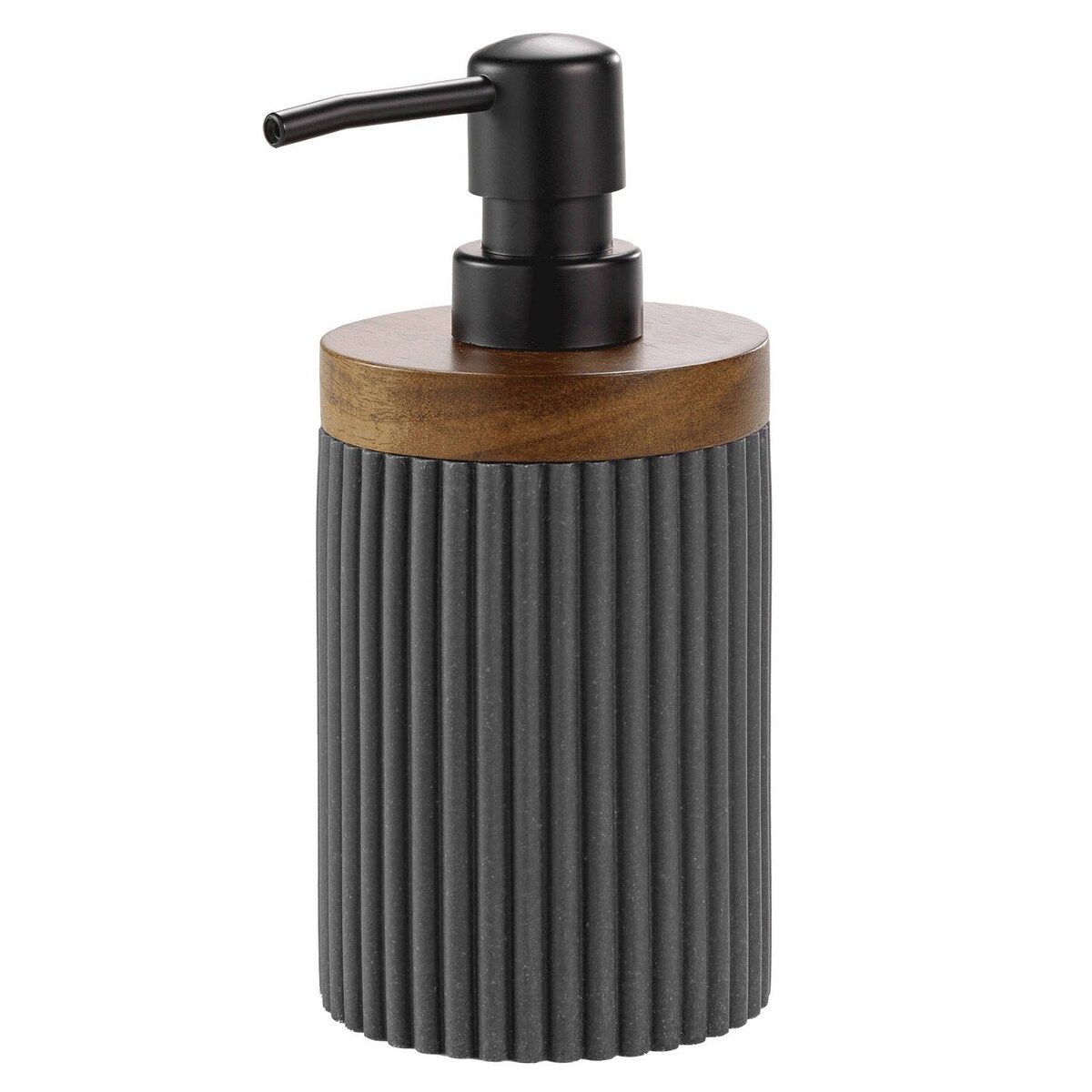 Prążkowany dozownik do mydła NIAGARA, 8 x 17 cm