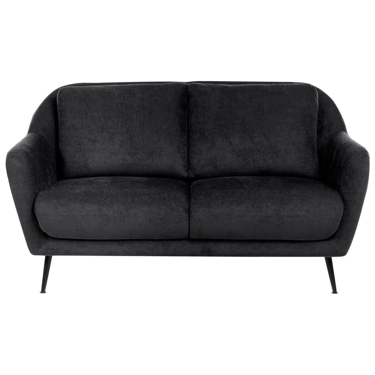 Sofa dla 2 osób EIBY Szenil Czarny