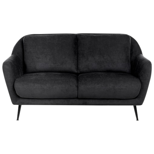 Sofa dla 2 osób EIBY Szenil Czarny