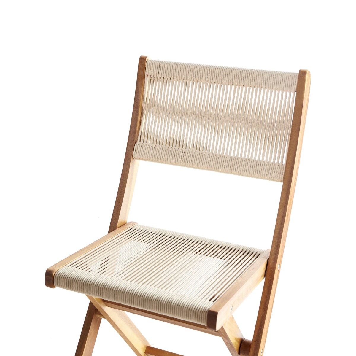 Zestaw ogrodowy dla 4 osób PROSSEDI Drewno akacjowe Beżowy