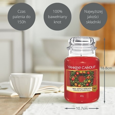 Yankee Candle świeca duża RED APPLE WREATH