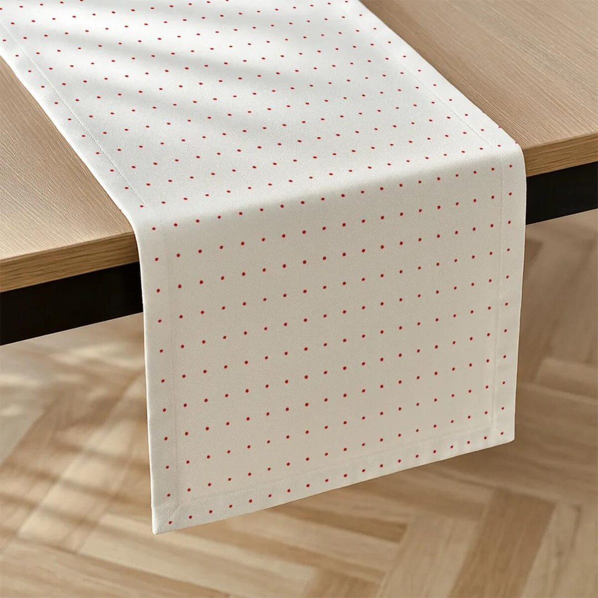 Bieżnik świąteczny - czerwone kropki - 40x250