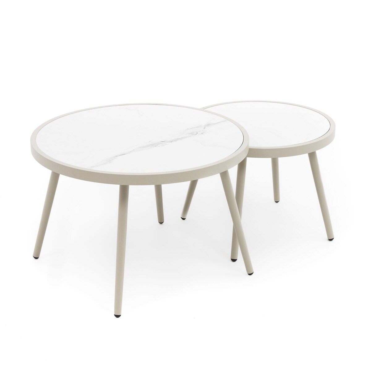 Zestaw mebli ogrodowych taras balkon aluminiowe TULUM beżowe