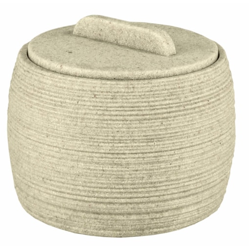 Kleine Wolke Sand Pojemnik na waciki kompozyt ceramiczny Eco Care beż macadamia