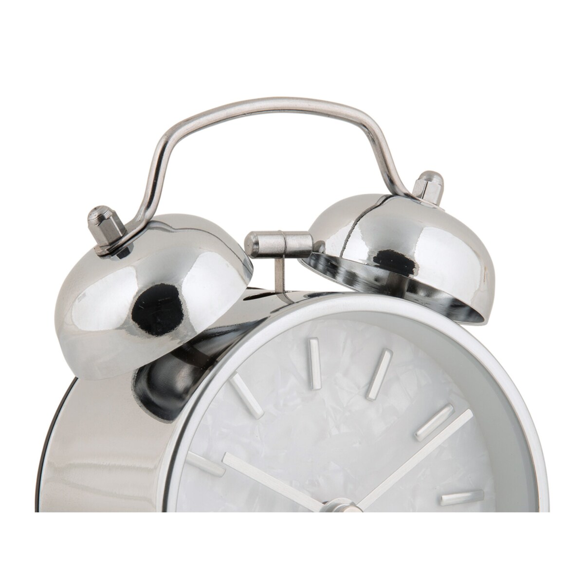 Budzik retro PEARL GLOW, Ø 8 cm