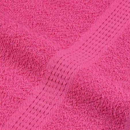 vidaXL Ręczniki kąpielowe, 4 szt, różowe, 100x150 cm, bawełna 100%