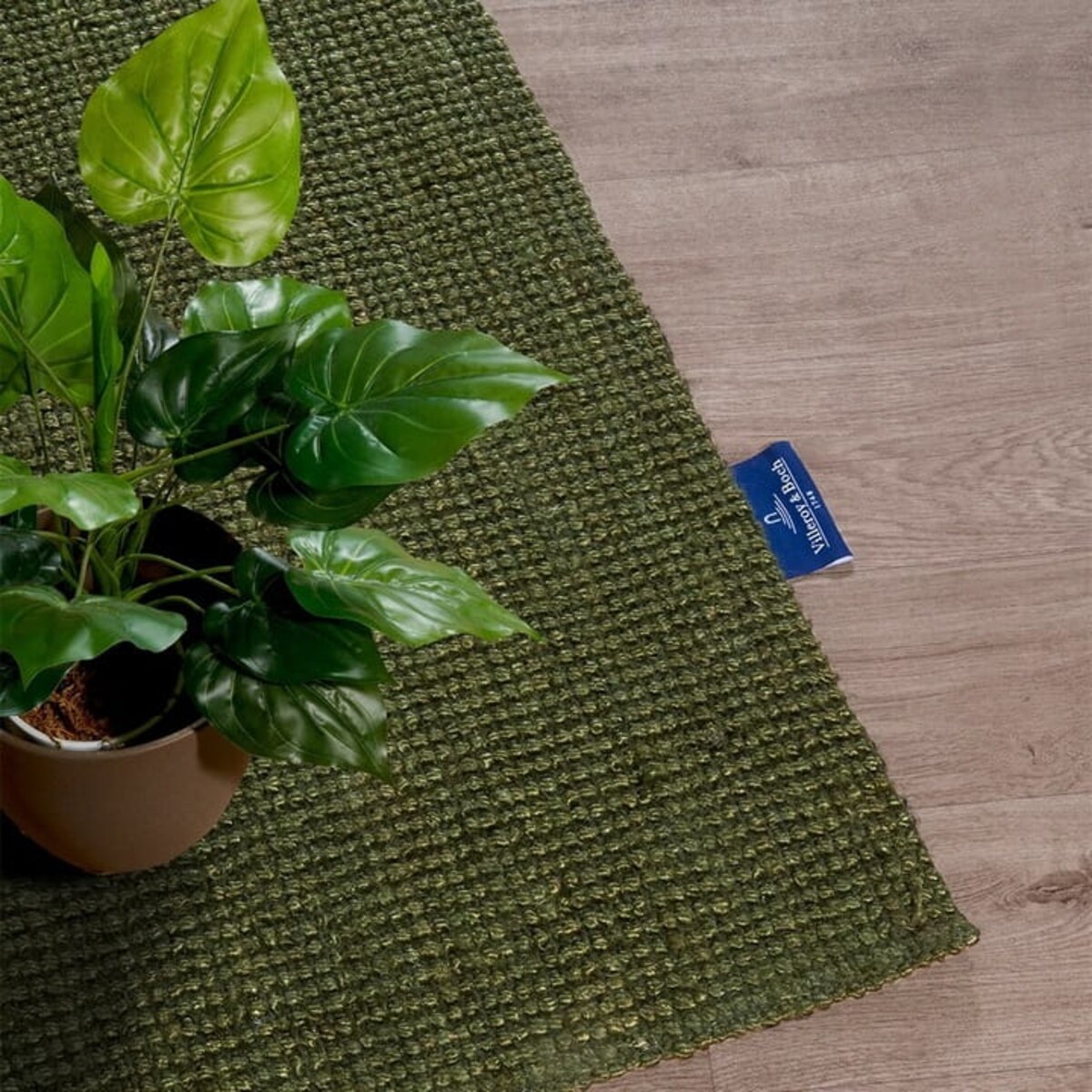 DYWAN naturalny z juty Villeroy & Boch Bouclé 160x230cm w kolorze zielonym,khaki