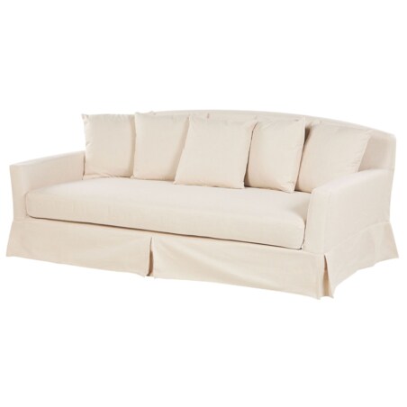 Pokrowiec na sofę 3-osobową beżowy GILJA