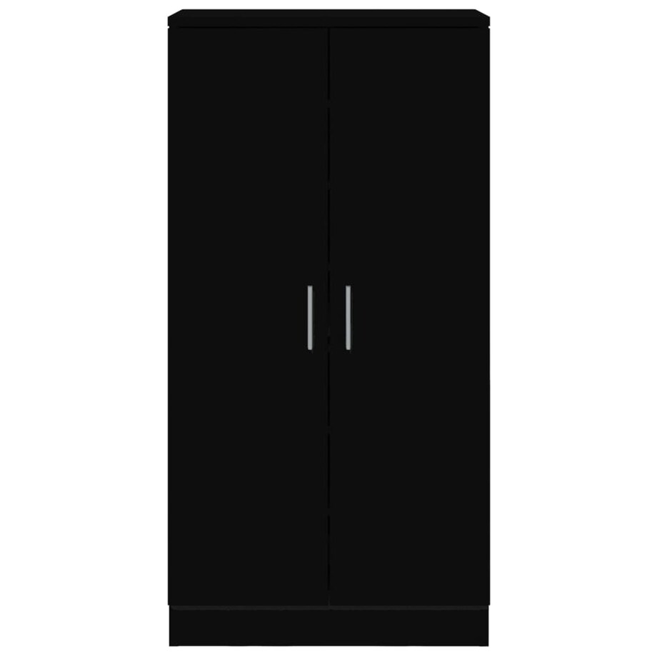 vidaXL Szafka na buty, czarna, 55x35x108 cm, materiał drewnopochodny