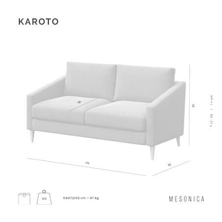 Karoto sofa 2 osobowa Beżowa
