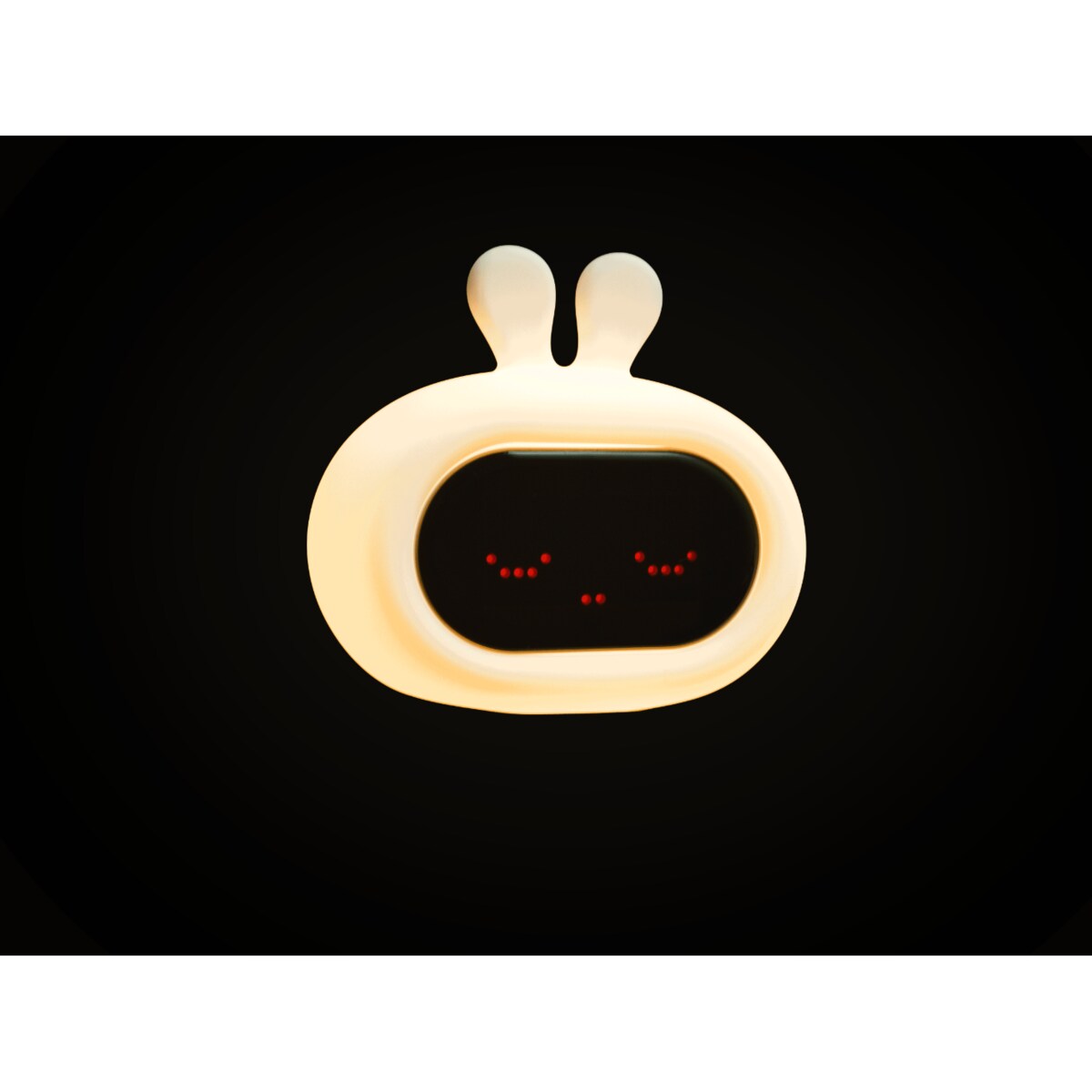 Innogio GIOrabbit silikonowa lampka nocna z zegarem i budzikiem króliczek 8 kolorów LED