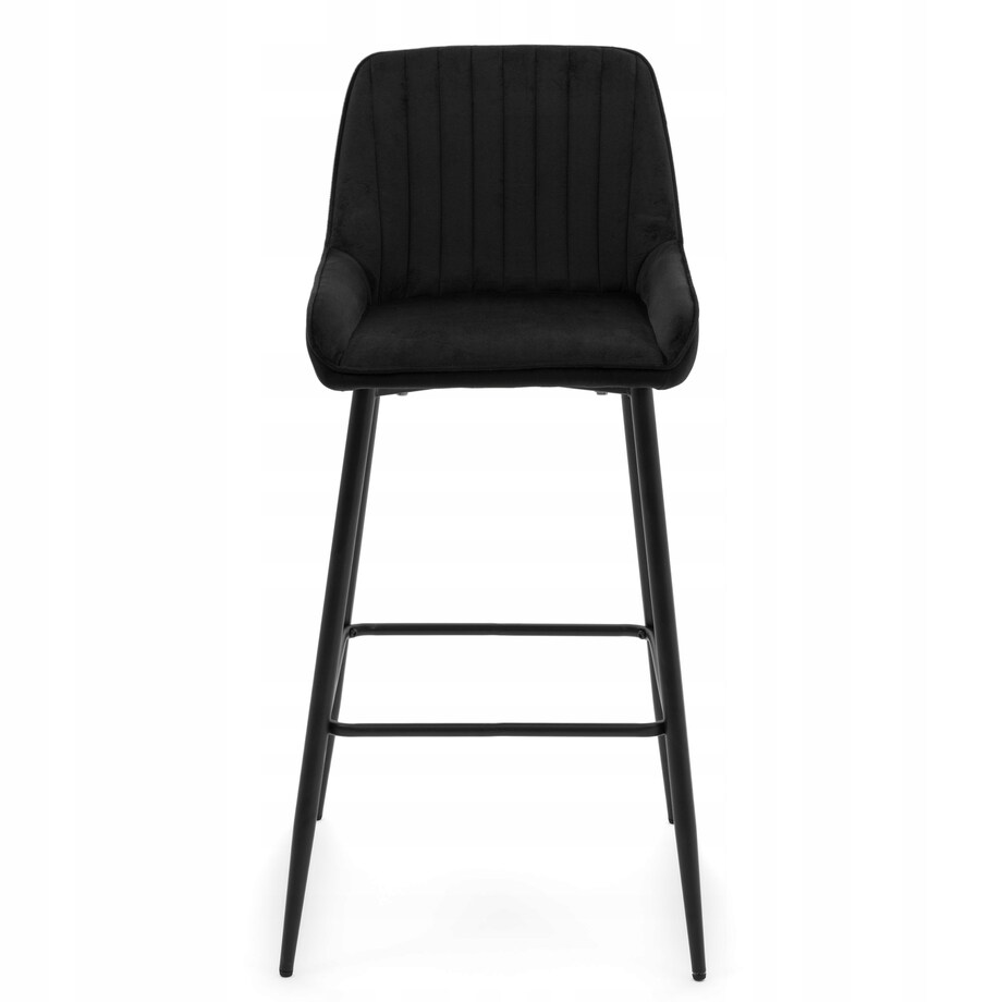 Hoker tapicerowany welurowy do salonu jadalni barowy glamour PASSO