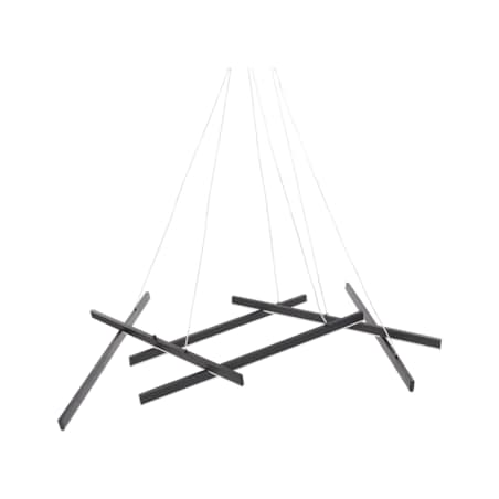 Lampa wisząca LED metalowa czarna KANDRA