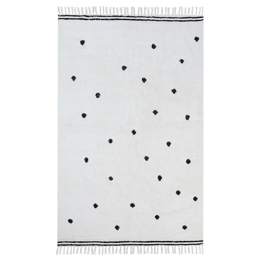 Dywan bawełniany 140 x 200 cm biały LAZA