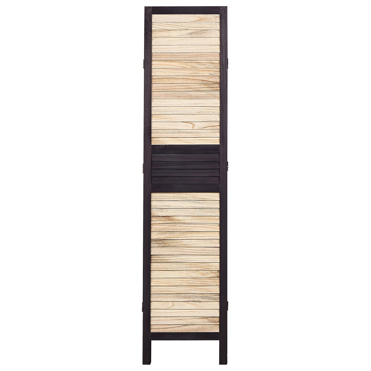 4-panelowy parawan pokojowy BRENNERBAD Brązowy/ czarny 164 cm 170 cm