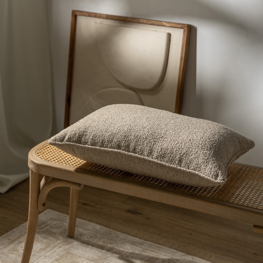 Poszewka Gabi na poduszkę prostokątna 60x40 beżowy melanż