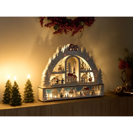Dekoracja świąteczna LED NORSJO 36 cm Jasnobrązowy