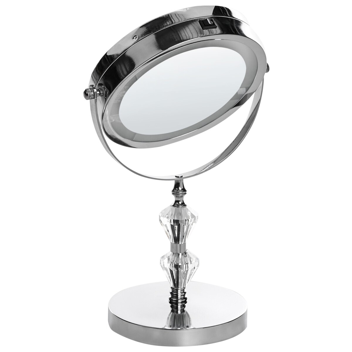 Lusterko kosmetyczne LED ø 20 cm srebrne LAON