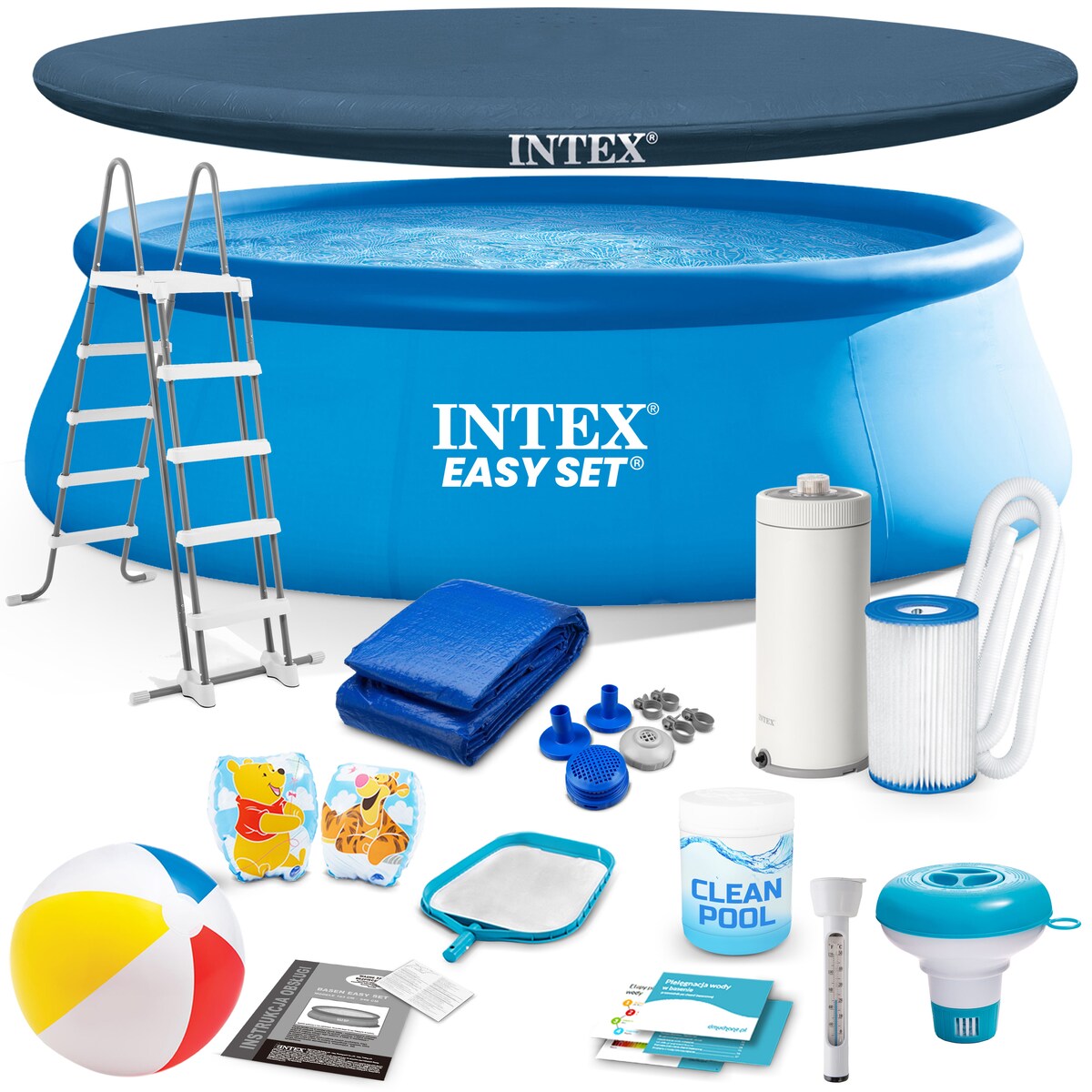 Basen rozporowy Intex ogrodowy 457x122 zestaw 26168-18W1