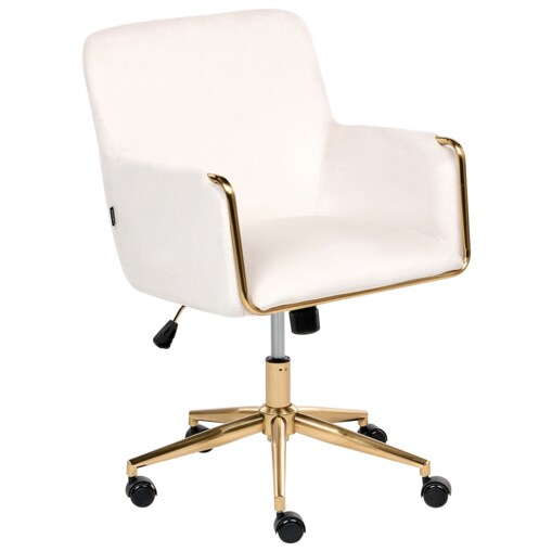 Krzesło obrotowe ALTONA Welur Złamana biel