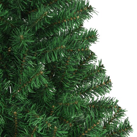 vidaXL Sztuczna choinka o grubych gałązkach, zielona, 210 cm, PVC