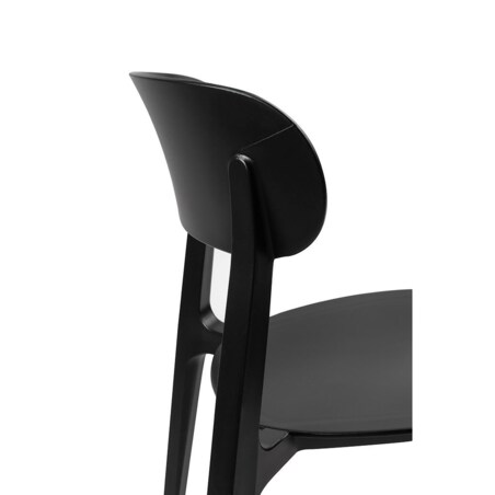 Krzesło zewnętrzne NIKON 340-APP z opraciem czarne