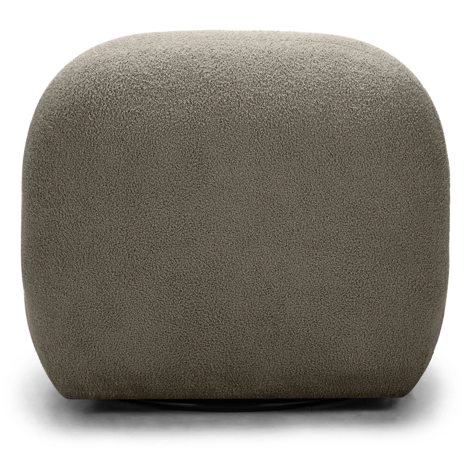Fotel obrotowy 73x85x85 cm TENNO-3 bouclé brązowo-szary