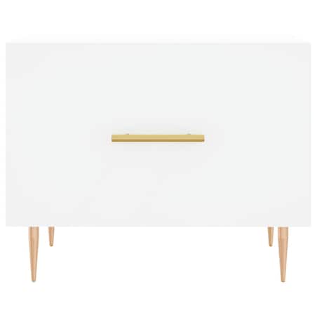 vidaXL Stolik kawowy, biały, 50x50x40 cm, materiał drewnopochodny