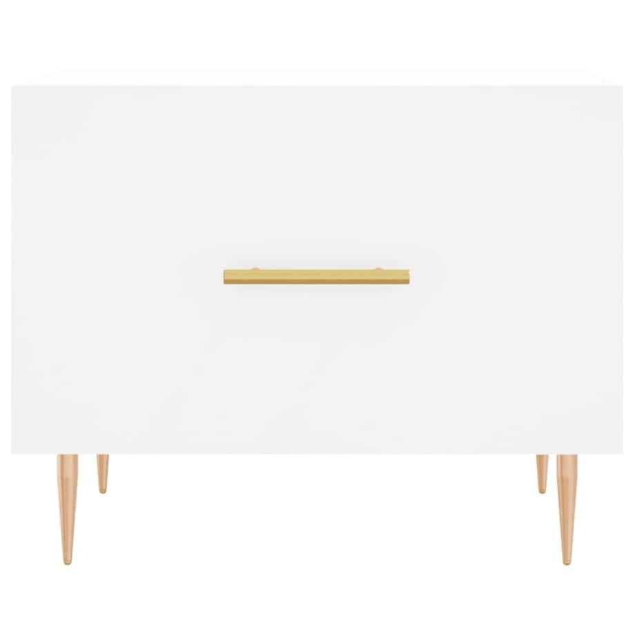 vidaXL Stolik kawowy, biały, 50x50x40 cm, materiał drewnopochodny