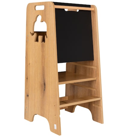 Pomocnik kuchenny dla dzieci helper z tablicą regulowany MDF drewno Verk.design