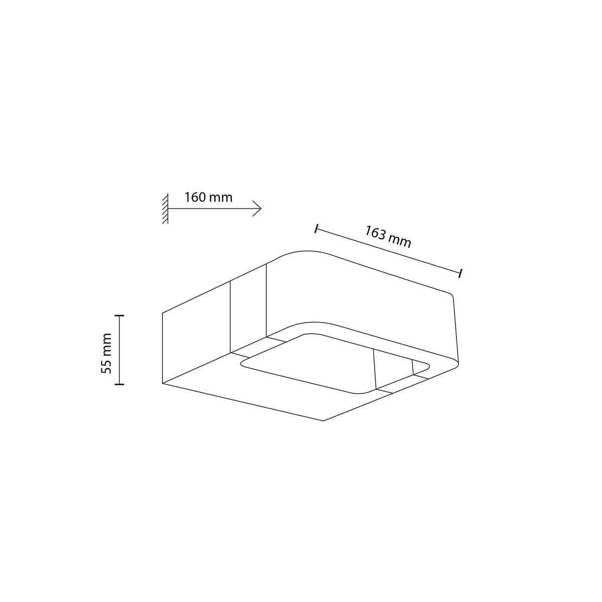 Lampa ścienna zewnętrzna LED 10W IP54 ARIUS Gray TK Lighting 3000K 480 lm grafit natynkowa