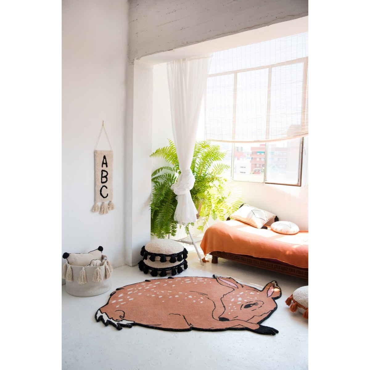 Lorena Canals - Kosz dekoracyjny Tassels Natural