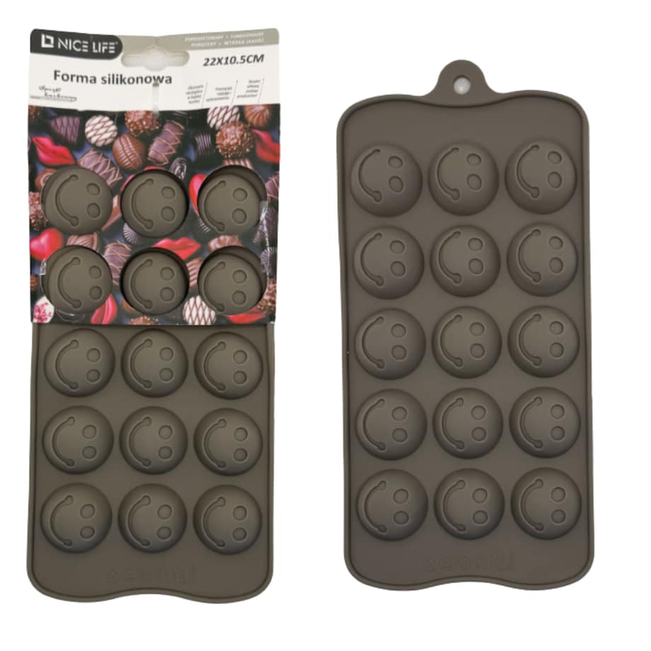 forma silikonowa choko smile do pralinek i czekolady