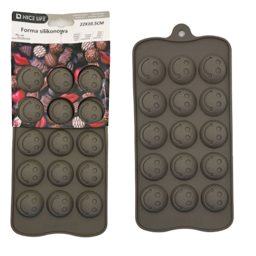 forma silikonowa choko smile do pralinek i czekolady
