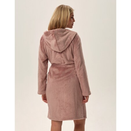 Szlafrok Frankie 41950-39X Pudrowy Róż Pudrowy Róż, XXL