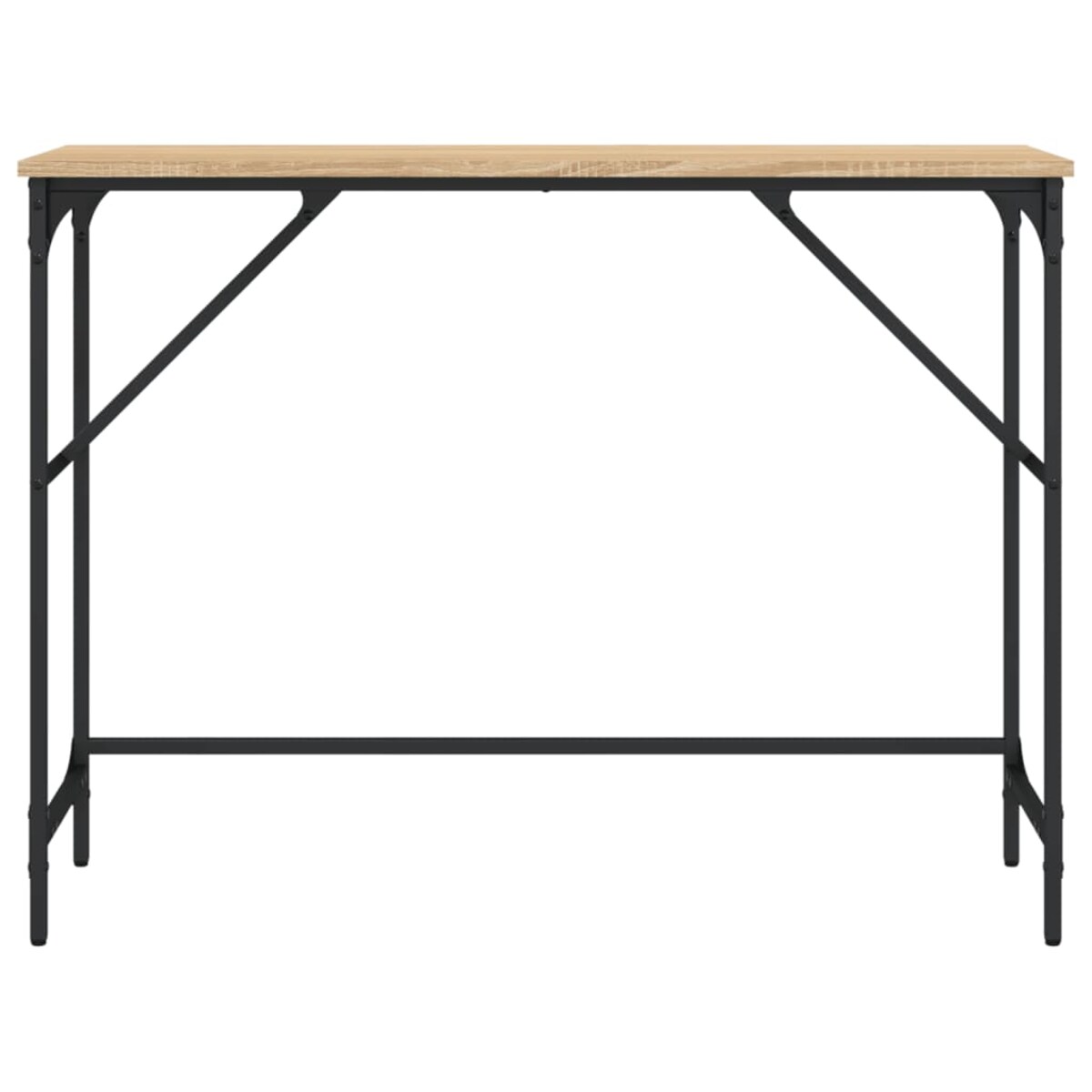 vidaXL Stolik konsolowy, dąb sonoma, 100x32x75 cm