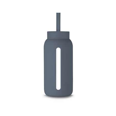 MUUKI słomka do butelki 720 ml, Smoke Grey