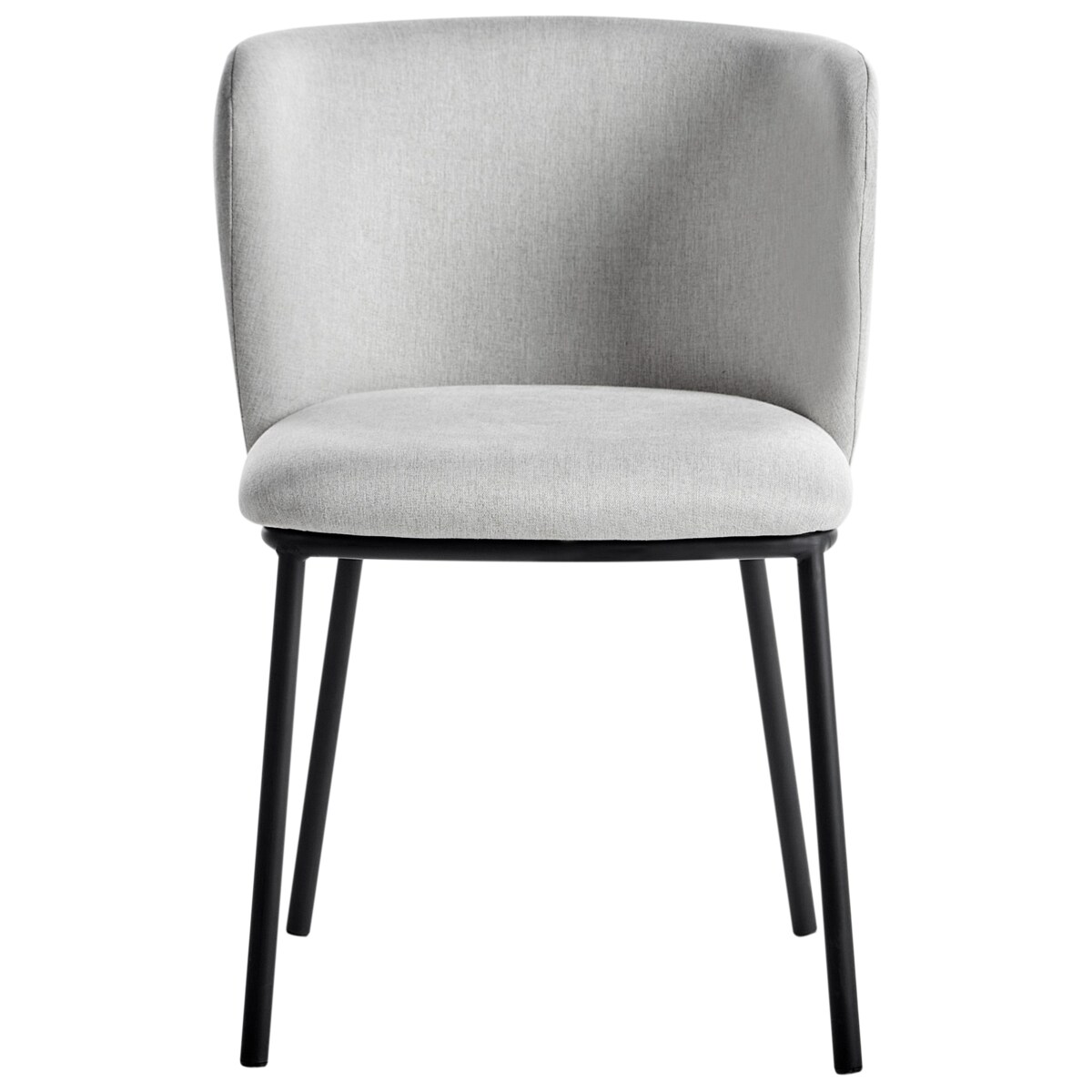 Zestaw 2 krzeseł do jadalni MINA Jasnoszary