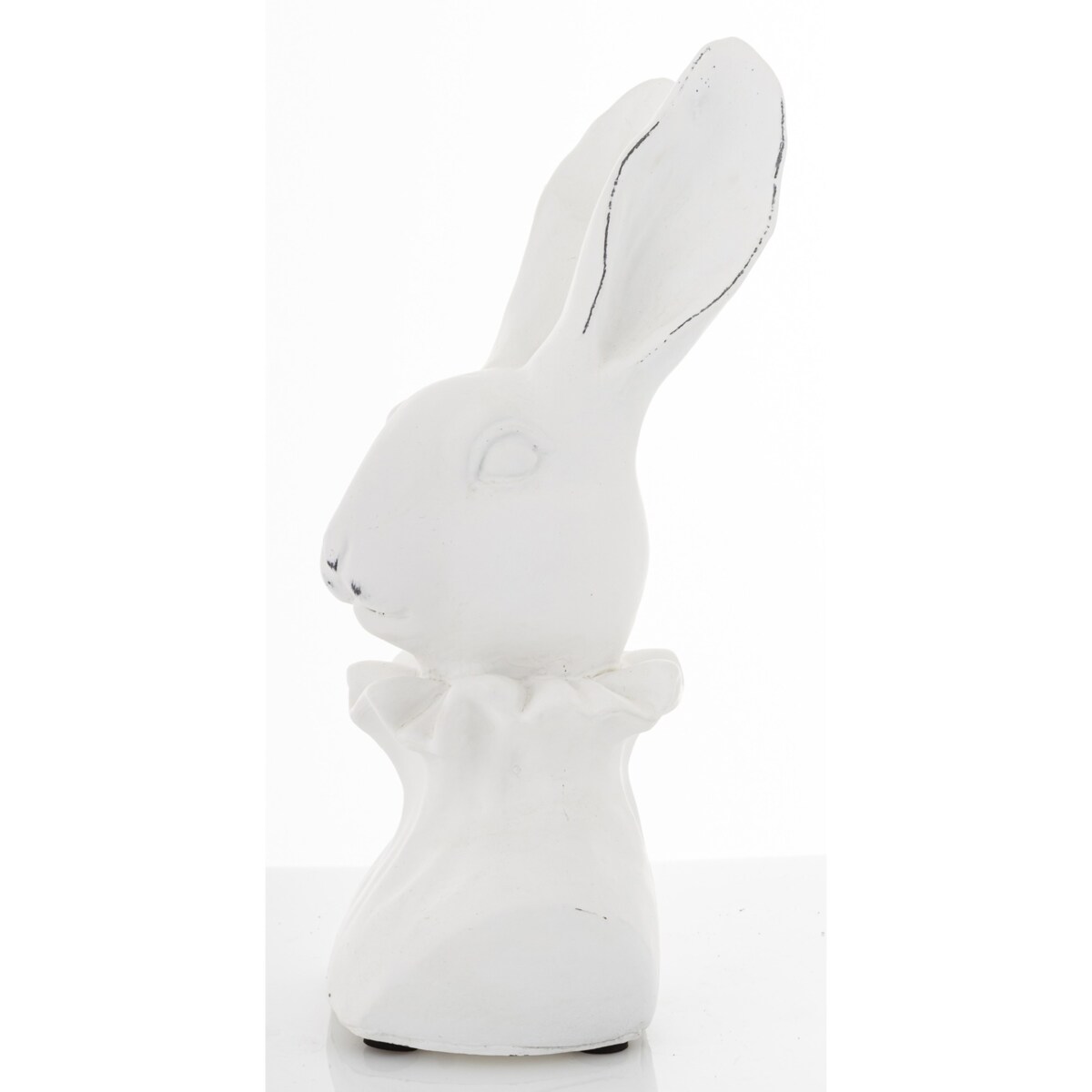 Figurka - popiersie królika 27,5x15x10 cm TORACE - VI biały