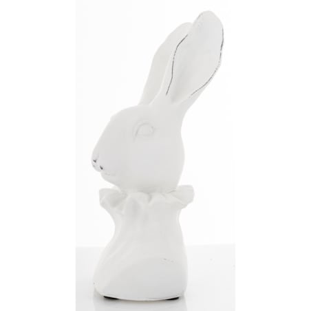 Figurka - popiersie królika 27,5x15x10 cm TORACE - VI biały