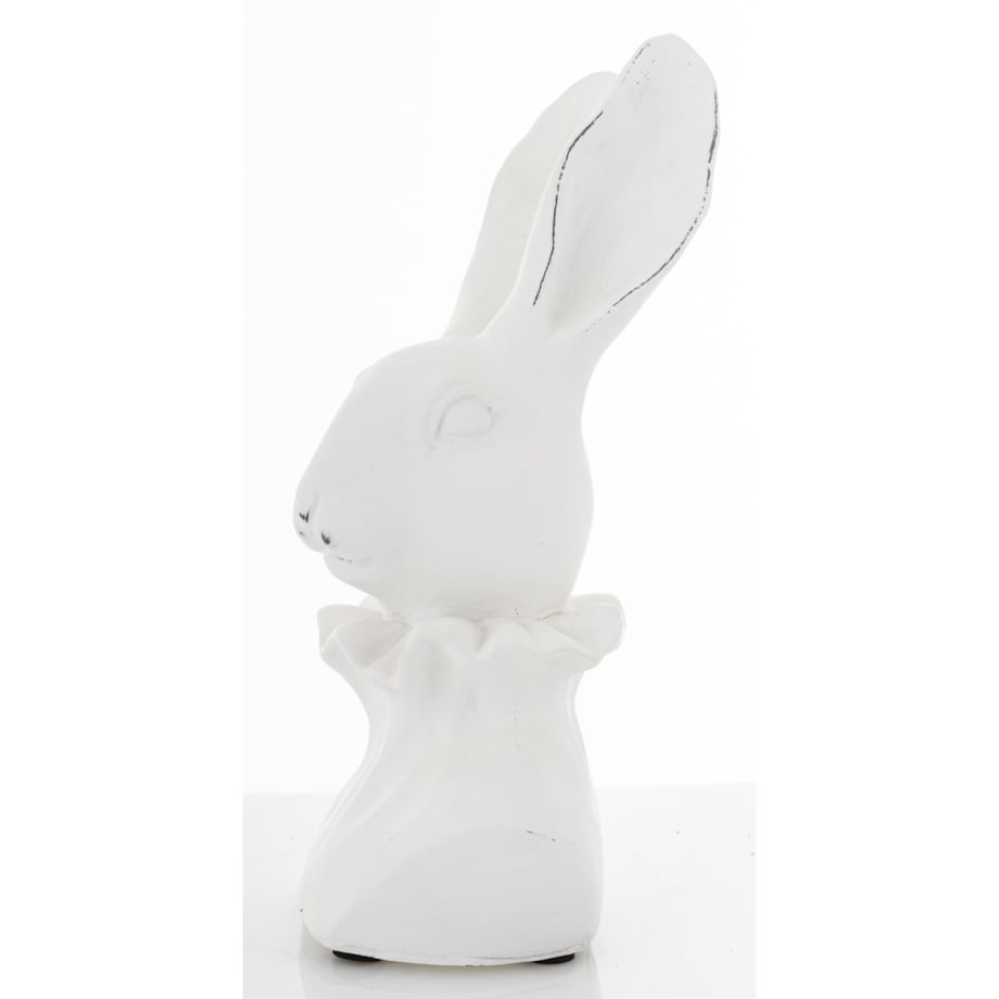 Figurka - popiersie królika 27,5x15x10 cm TORACE - VI biały