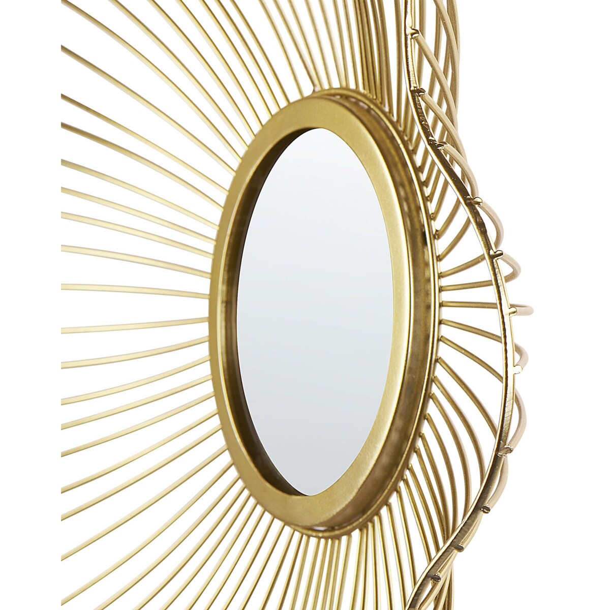Lustro ścienne SENS 40 cm 40 cm Metal Złoty