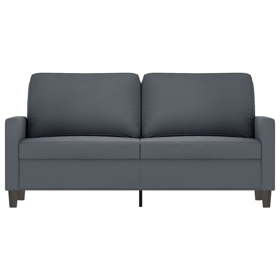 vidaXL Sofa 2-osobowa, ciemnoszary, 140 cm, tapicerowana aksamitem